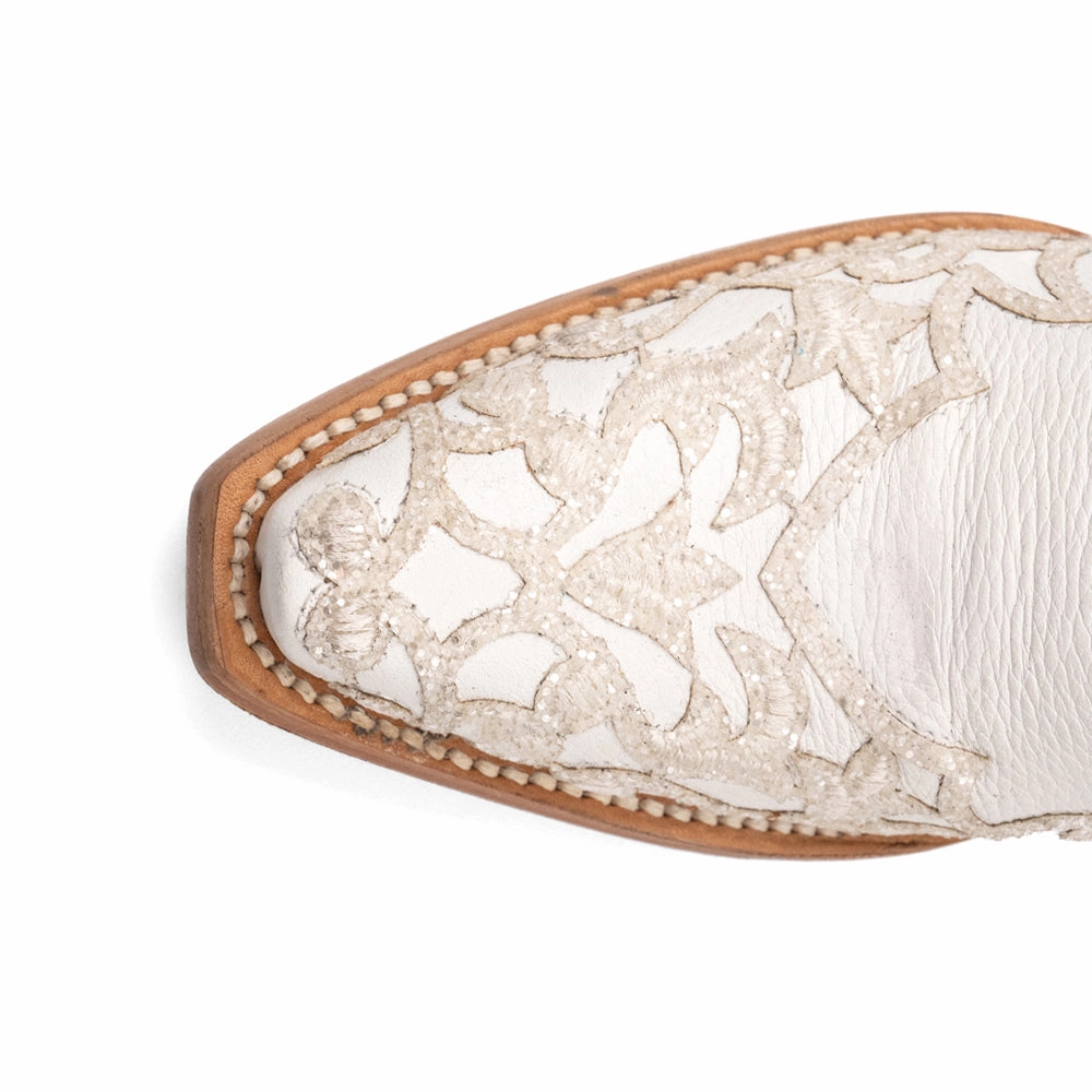 Starlight Glitter Overlay Snip Toe Cowboy Boots Rugged Built Hiking Trails Quick-Dry