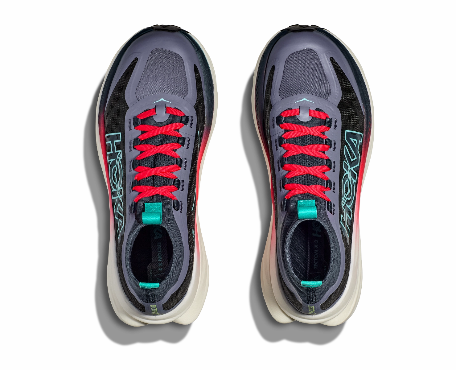 HOKA-TECTON X 3 Women rainy day running rainbow - design shoes