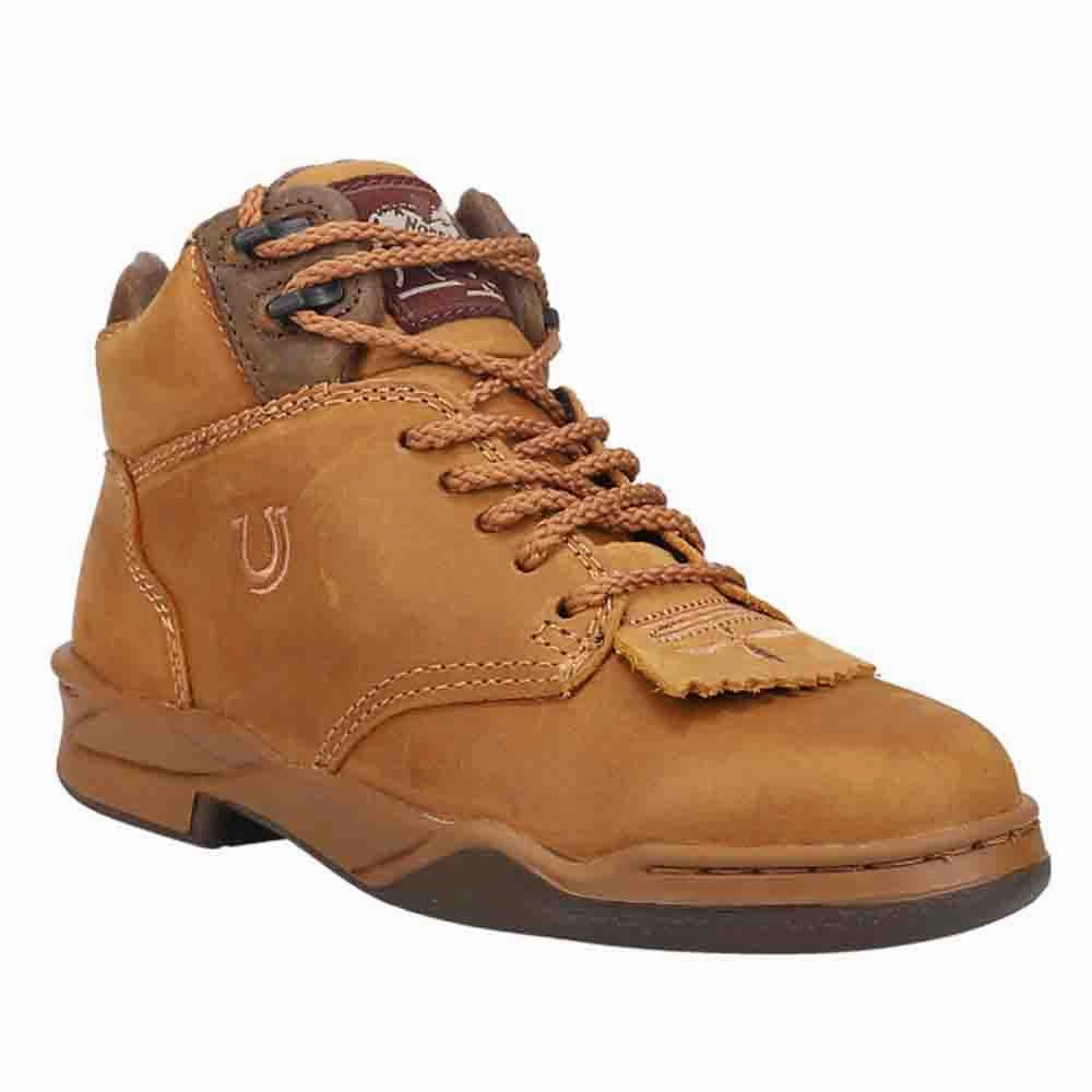 Horseshoe Kiltie Round Toe Hiking Boots Comfortable Heel EVAOutsole