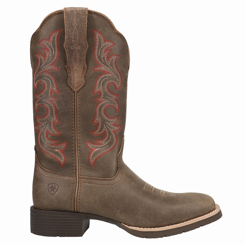 Comfortable Stretch Minimalist Look Hybrid Rancher StretchFit Embroidered Square Toe Cowboy Boots