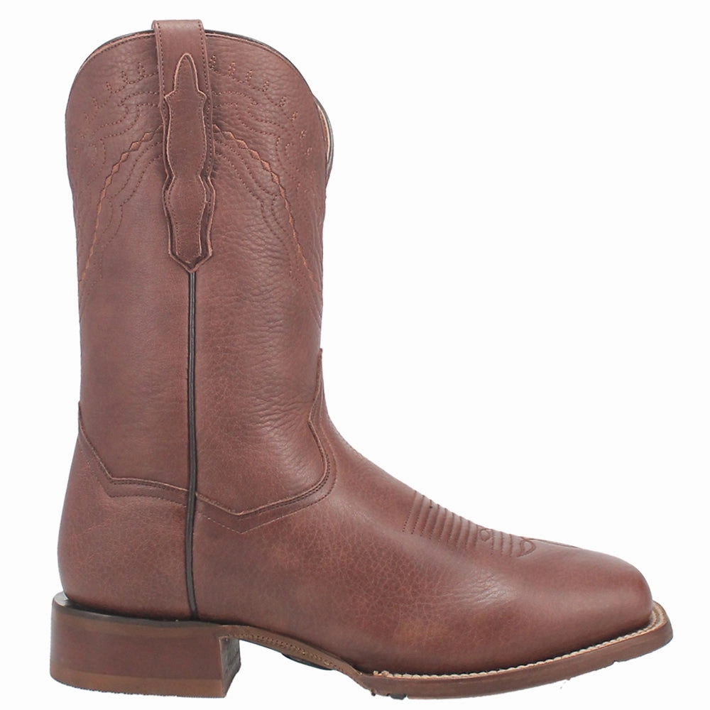 Comfortable Wear Outdoor Performance Milo Square Toe Pull On Cowboy Boots