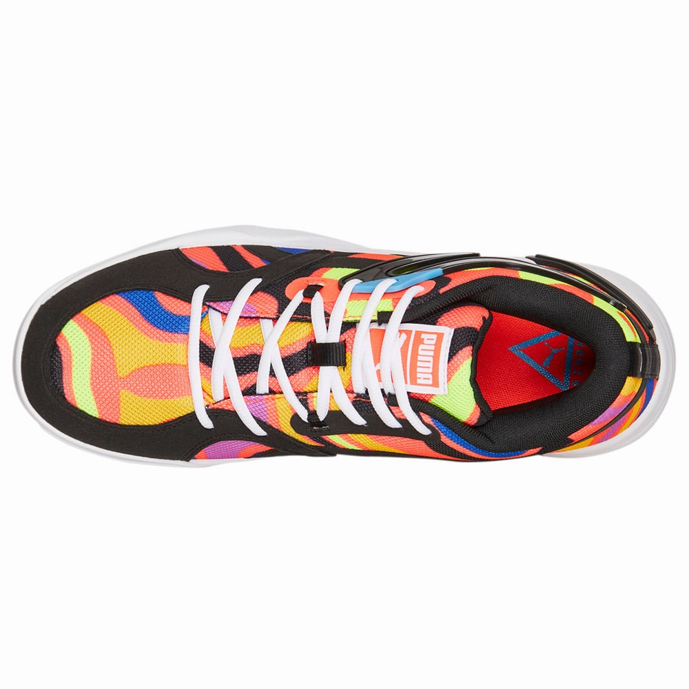 TRC Blaze Court Lava Basketball Shoes Vibrant sole