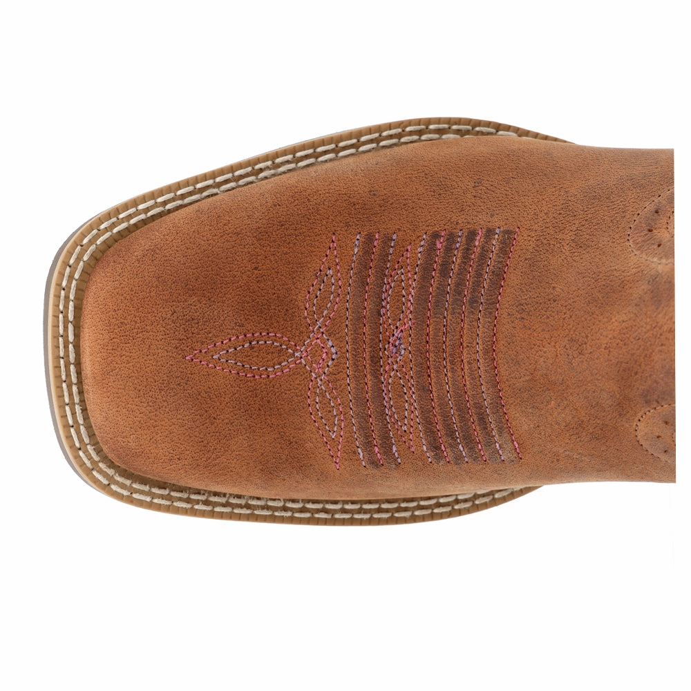 Anti Odor Urban Commute Shyloh Embroidered Square Toe Cowboy Boots