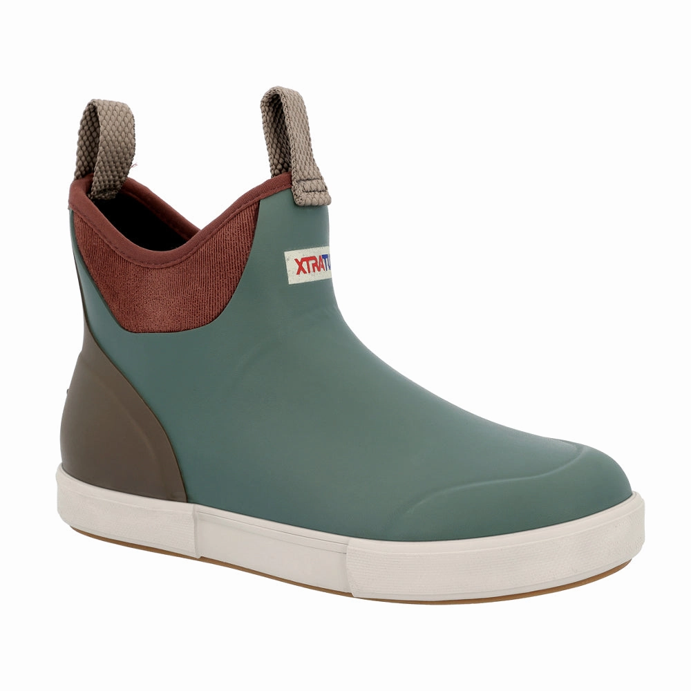 Vintage Ankle Deck Round Toe Pull On Boots Waterproof Traction Casual