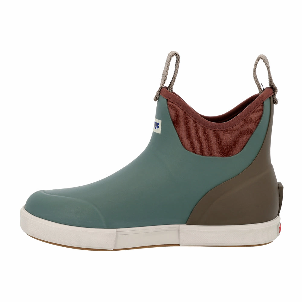 Field Work Sand Shade Vintage Ankle Deck Round Toe Pull On Boots