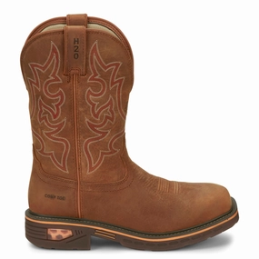 moisture - wicking Resistor 11 Inch Waterproof Nano Composite Toe Work Boots