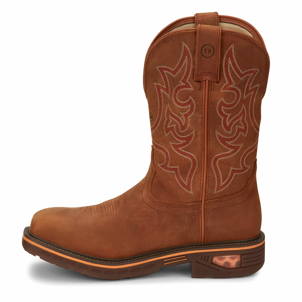 Resistor 11 Inch Waterproof Nano Composite Toe Work Boots Muted Moisture Wicking Textile