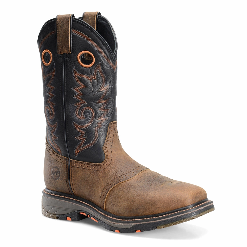 Isaac WorkFlex 12 Inch Embroidered Slip Resistant Composite Toe Work Boots humid - weather