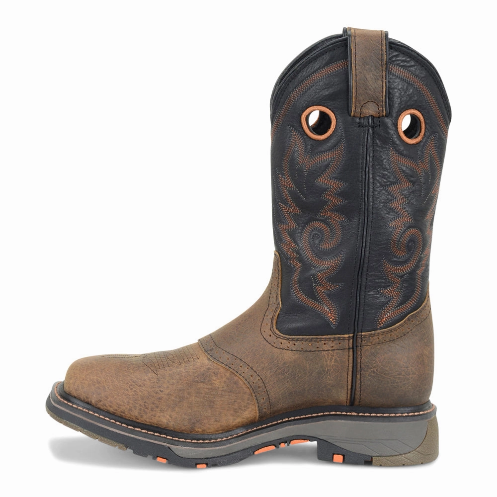 Isaac WorkFlex 12 Inch Embroidered Slip Resistant Composite Toe Work Boots Dynamic Flex Grooves