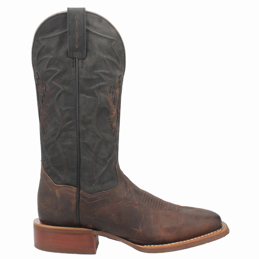 low - quality Sophisticated Look Jacob Embroidered Square Toe Pull On Cowboy Boots