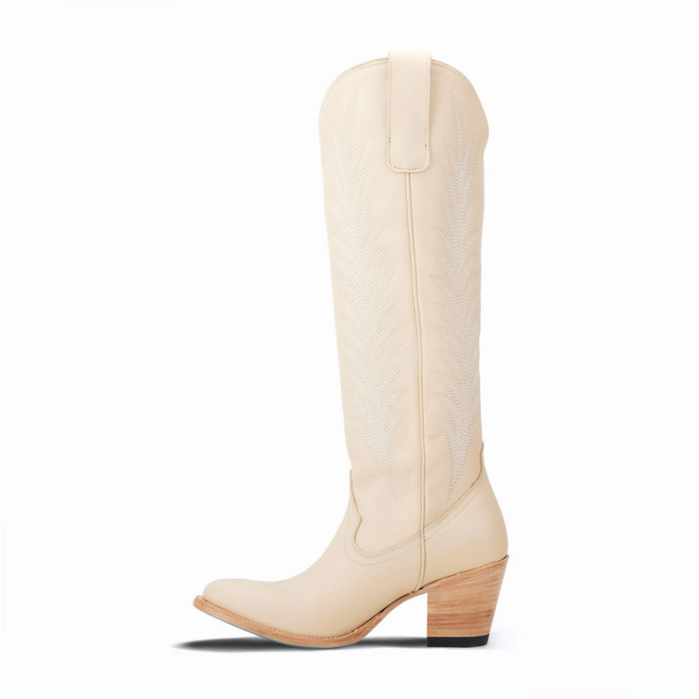 Reinforced Form Mountain Hike Jentry Knee High Embroidered Round Toe Cowboy Boot