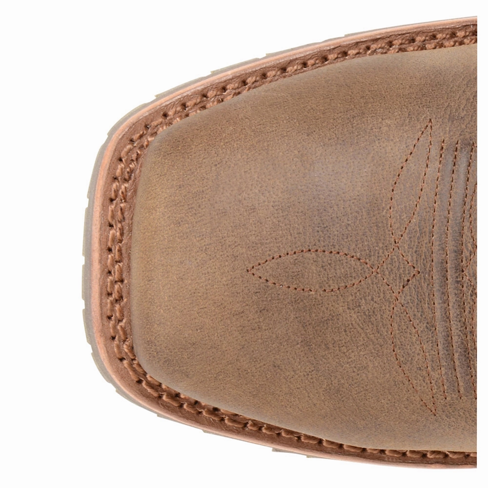 Jeyden 12 Inch Embroidered Waterproof Soft Toe Work Boots Boosted flair Elevated traction