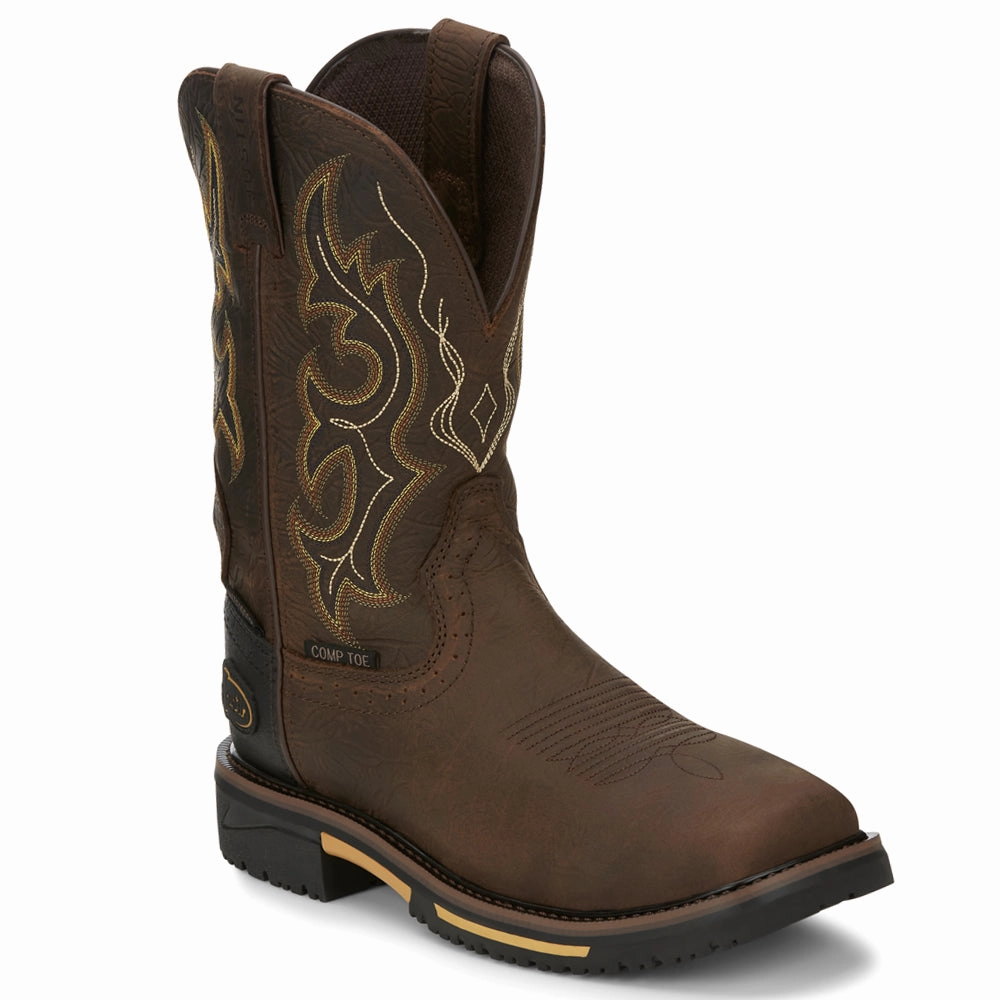 Joist 11 Inch Waterproof Composite Toe Work Boots Multi Density Layering dullest