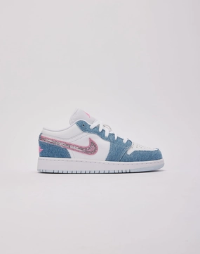 Jordan Air Jordan 1 Low SE Grade-School Compression Resistant Materials Layered silhouette