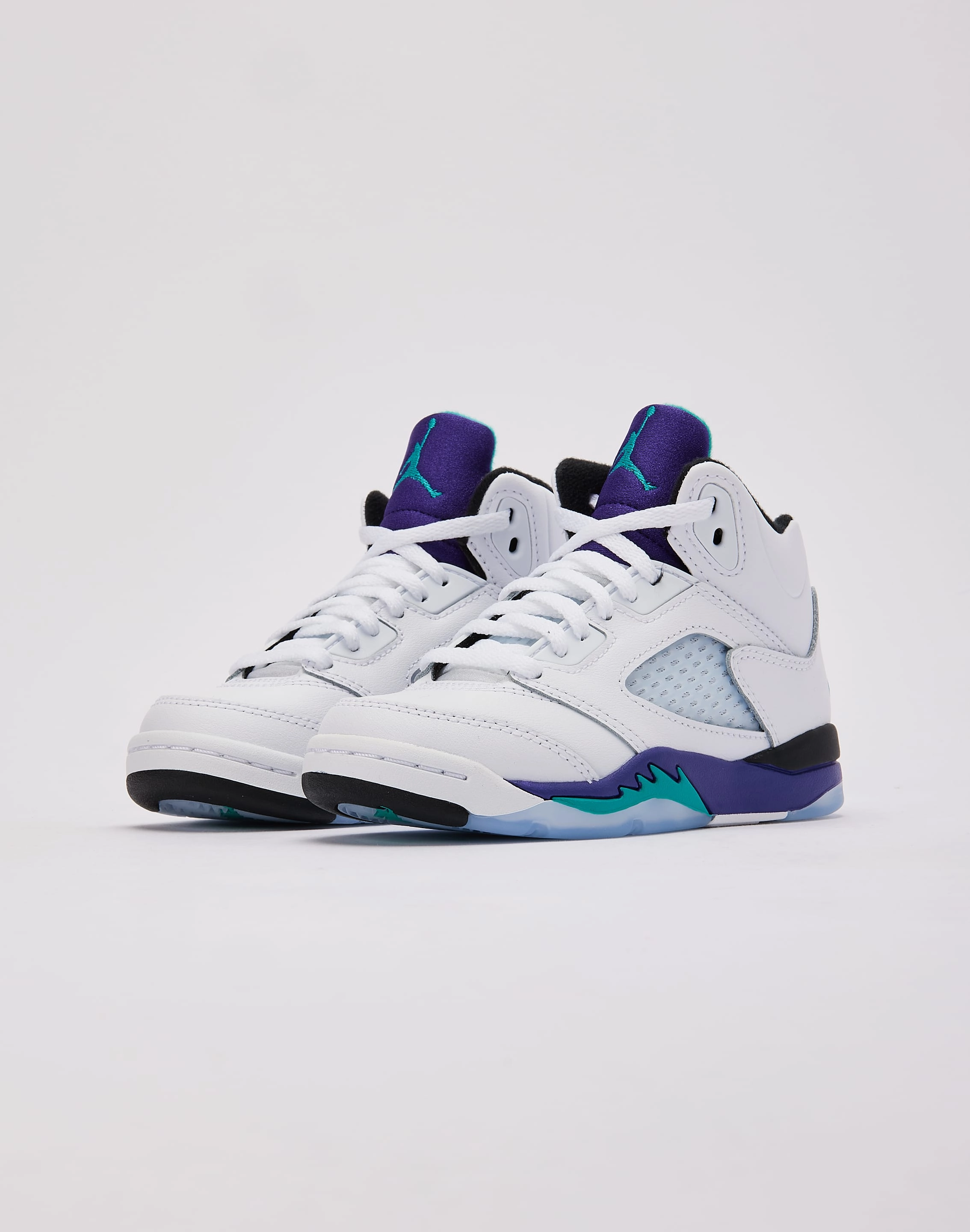 Multi Density Midsole Sock Like Fit Jordan Air Jordan 5 Retro OG 'Grape' Pre-School