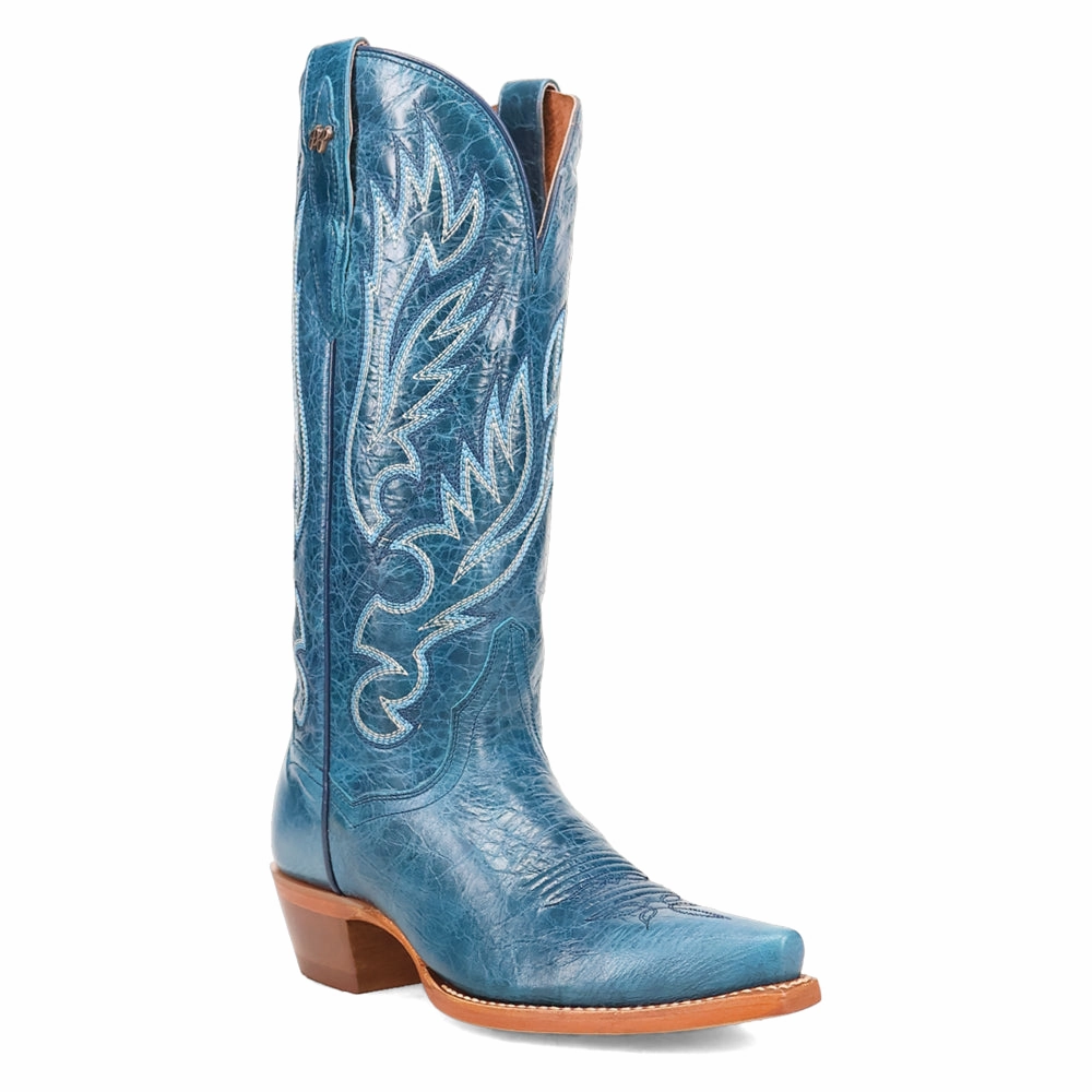 Katy Embroidered Snip Toe Pull On Cowboy Boots Thermal Protection