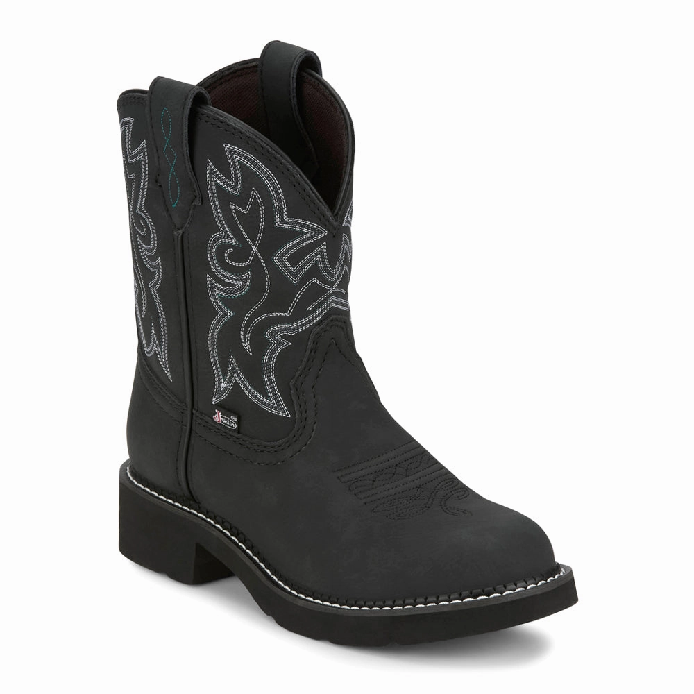 Kay Embroidered Round Toe Cowboy Boots Travel Easy
