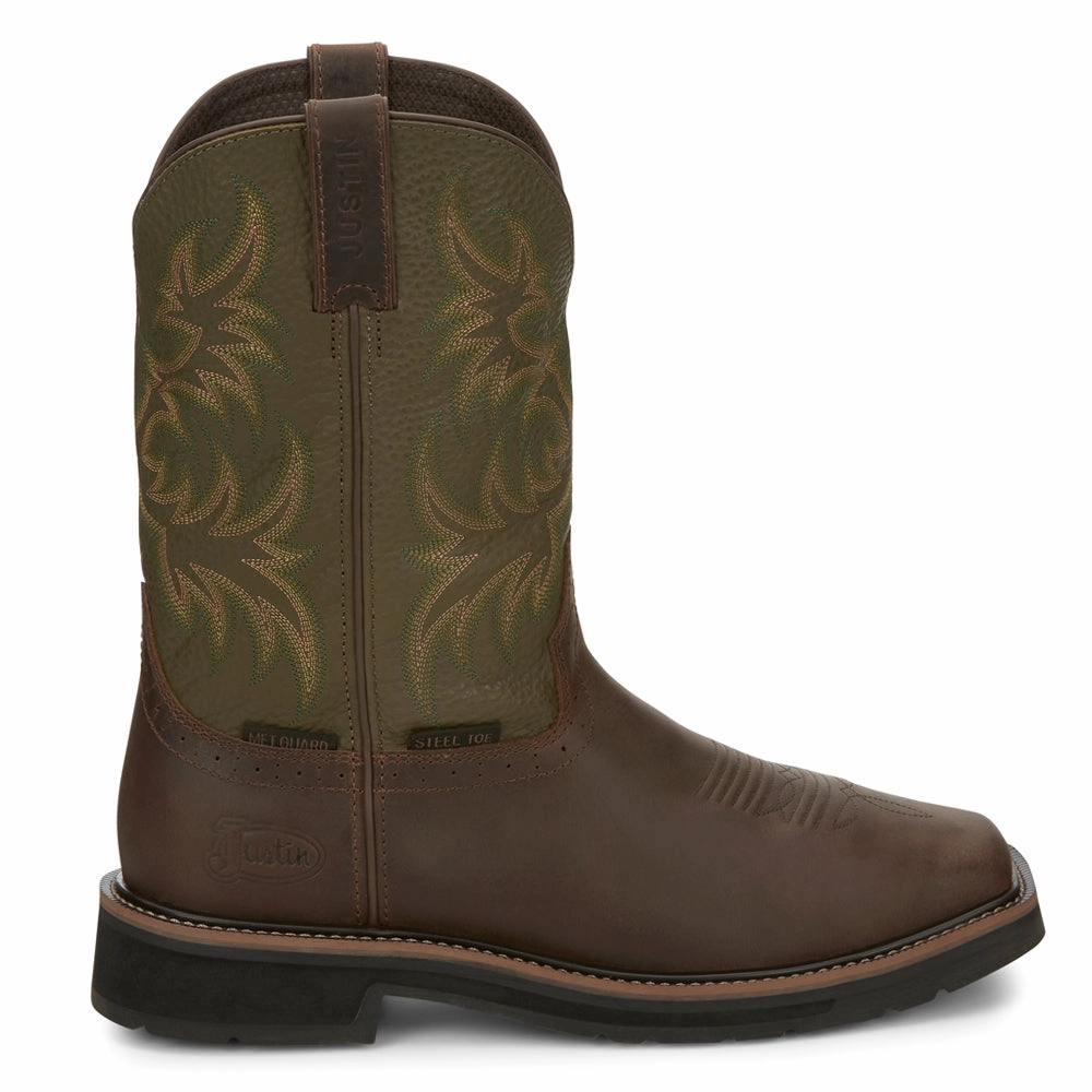 Motion Control System All-purpose sole Keavan 11 Inch Waterproof Met Guard Steel Toe Work Boots