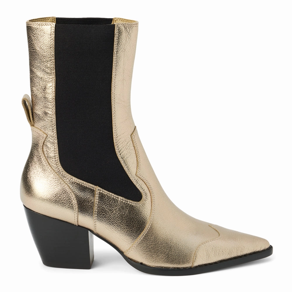 Keith Metallic Pointed Toe Chelsea Boots Work Approved All-Terrain Use