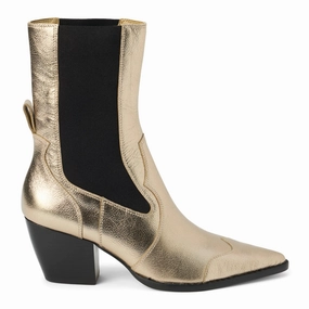 Keith Metallic Pointed Toe Chelsea Boots Work Approved All-Terrain Use