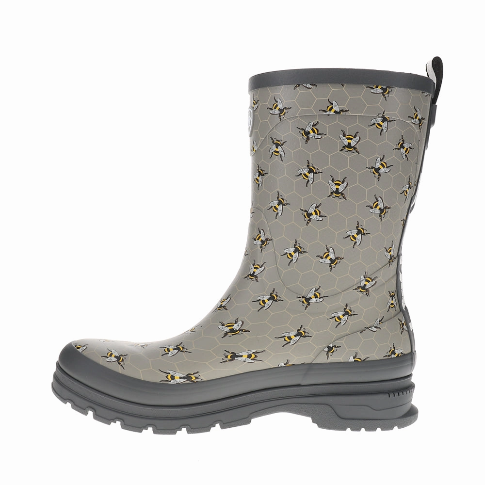 Kelmarsh Mid Graphic Rain Boots Reinforced Form Weather Resistant User