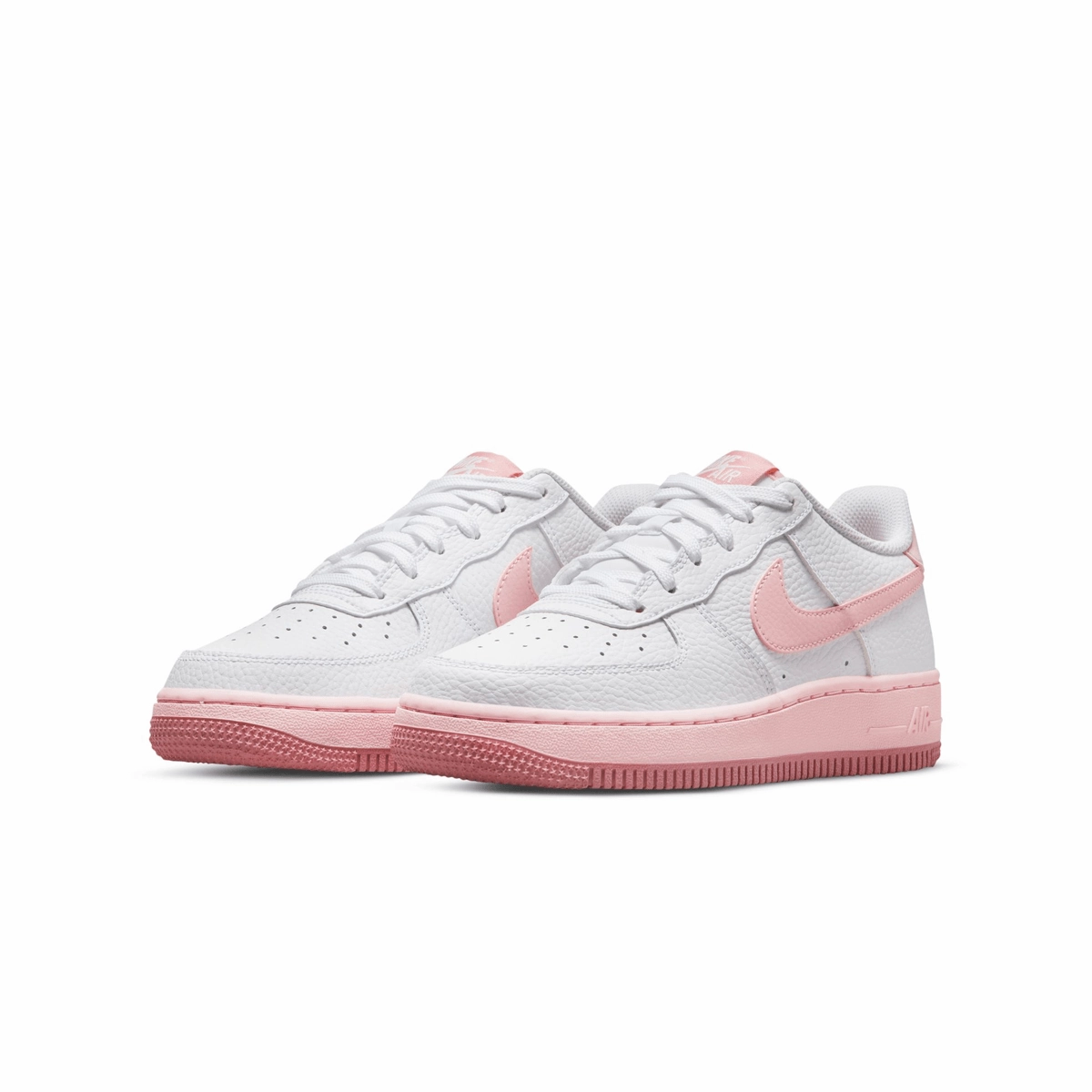 Kid's Air Force 1 'Pink Foam' Sports Wear Collapsible Heel