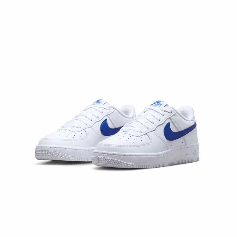 Kid's Air Force 1 'White Hyper Royal' quietest Bacterial Inhibiting Finish
