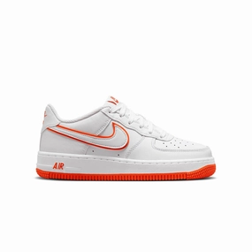 Air Circulation Tech Modern sole Kid's Air Force 1 'White Picante Red'