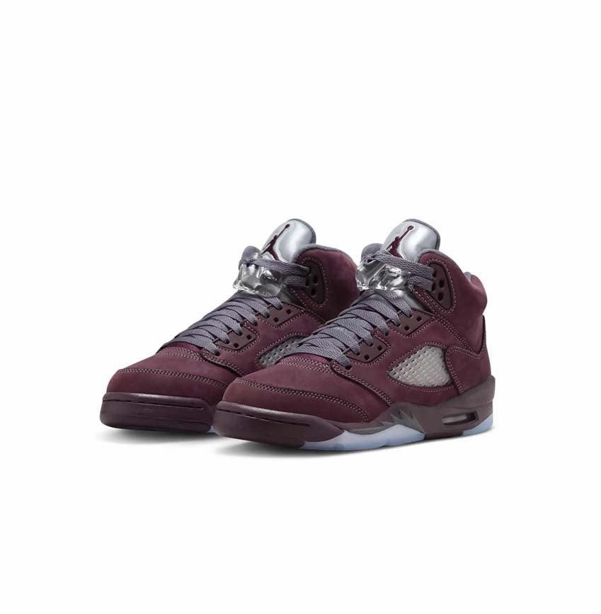 Kid's Air Jordan 5 Retro SE 'Burgundy' Compression Molding skateboarders' maneuverability