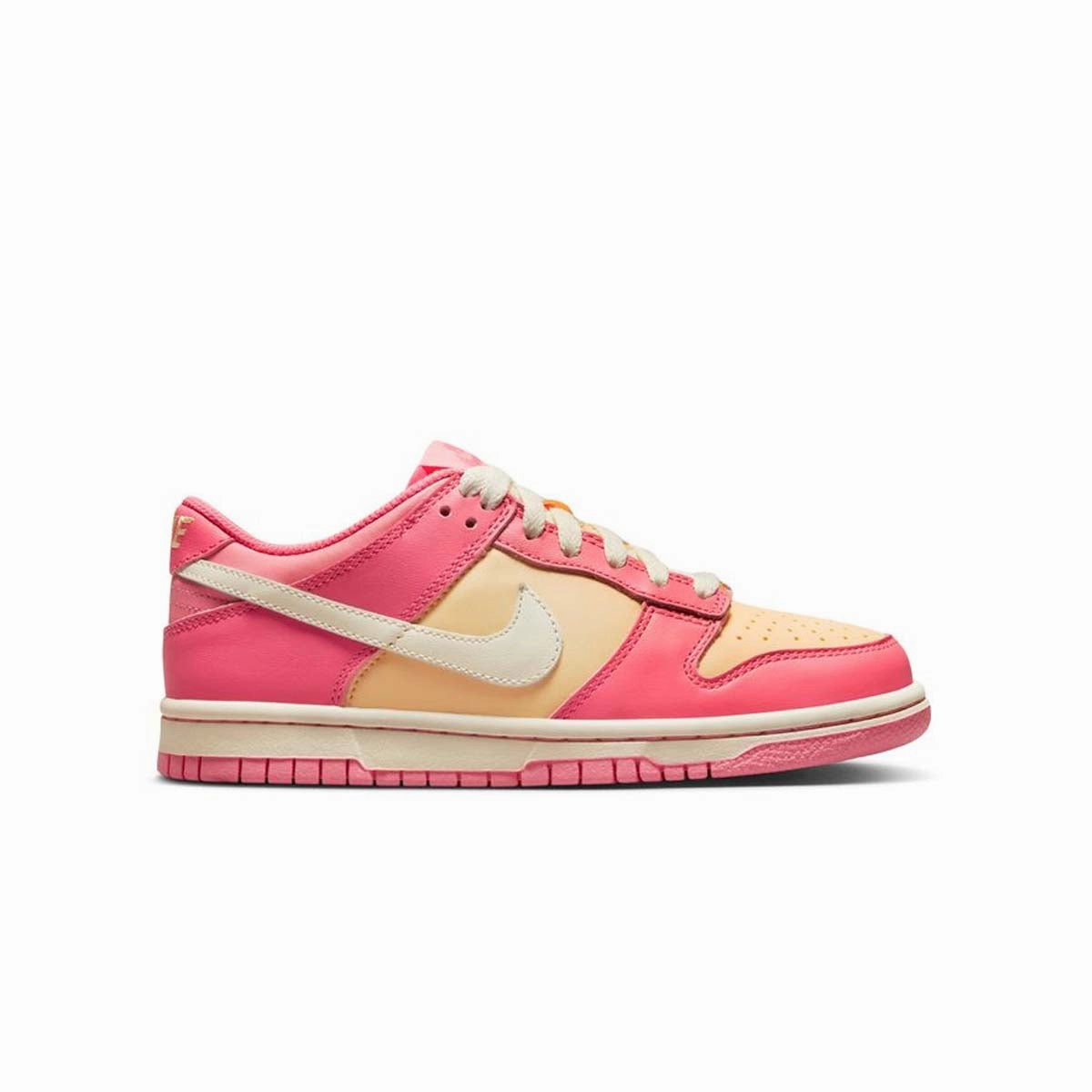 Reflective Safety Accents Gel Heel Support Kid's Dunk Low 'Strawberry Peach'