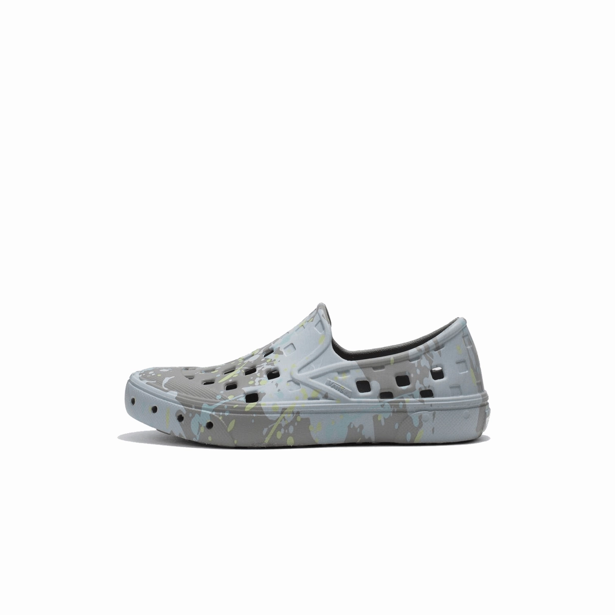 Kid's Slip-On TRK 'Paint Splatter' Wide Footbed Option