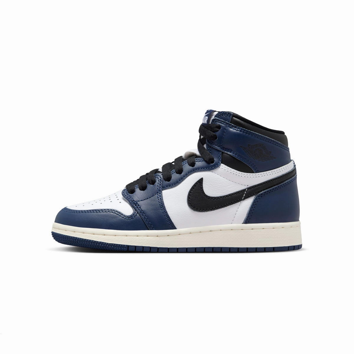Kids Air Jordan 1 High OG 'Midnight Navy' White Ultimate materials