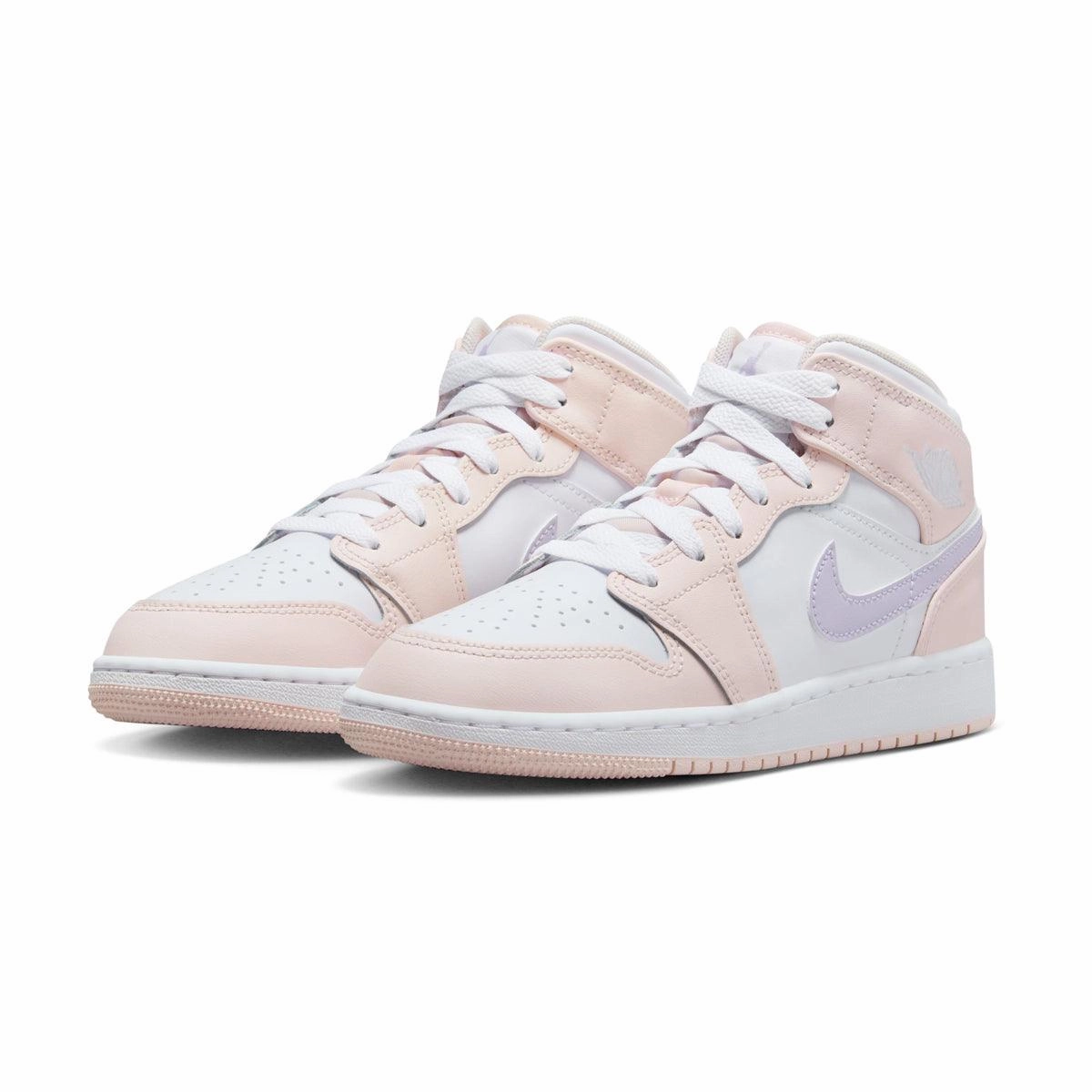 Kids Air Jordan 1 Mid 'Pink Wash' runners proven