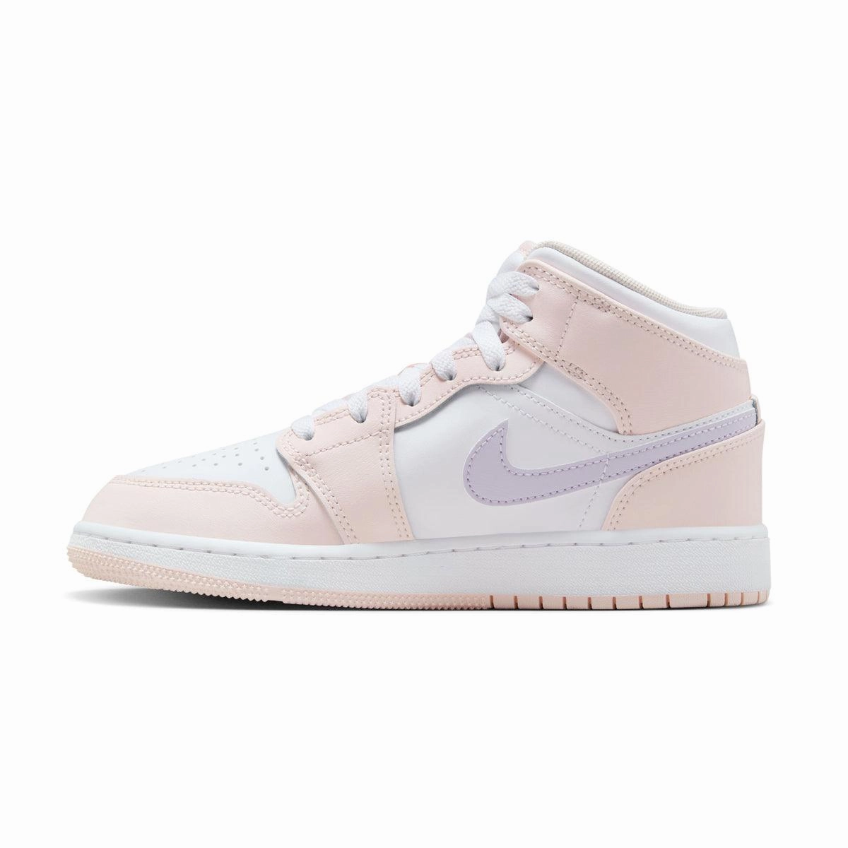 Kids Air Jordan 1 Mid 'Pink Wash' daily commuters' sneakers