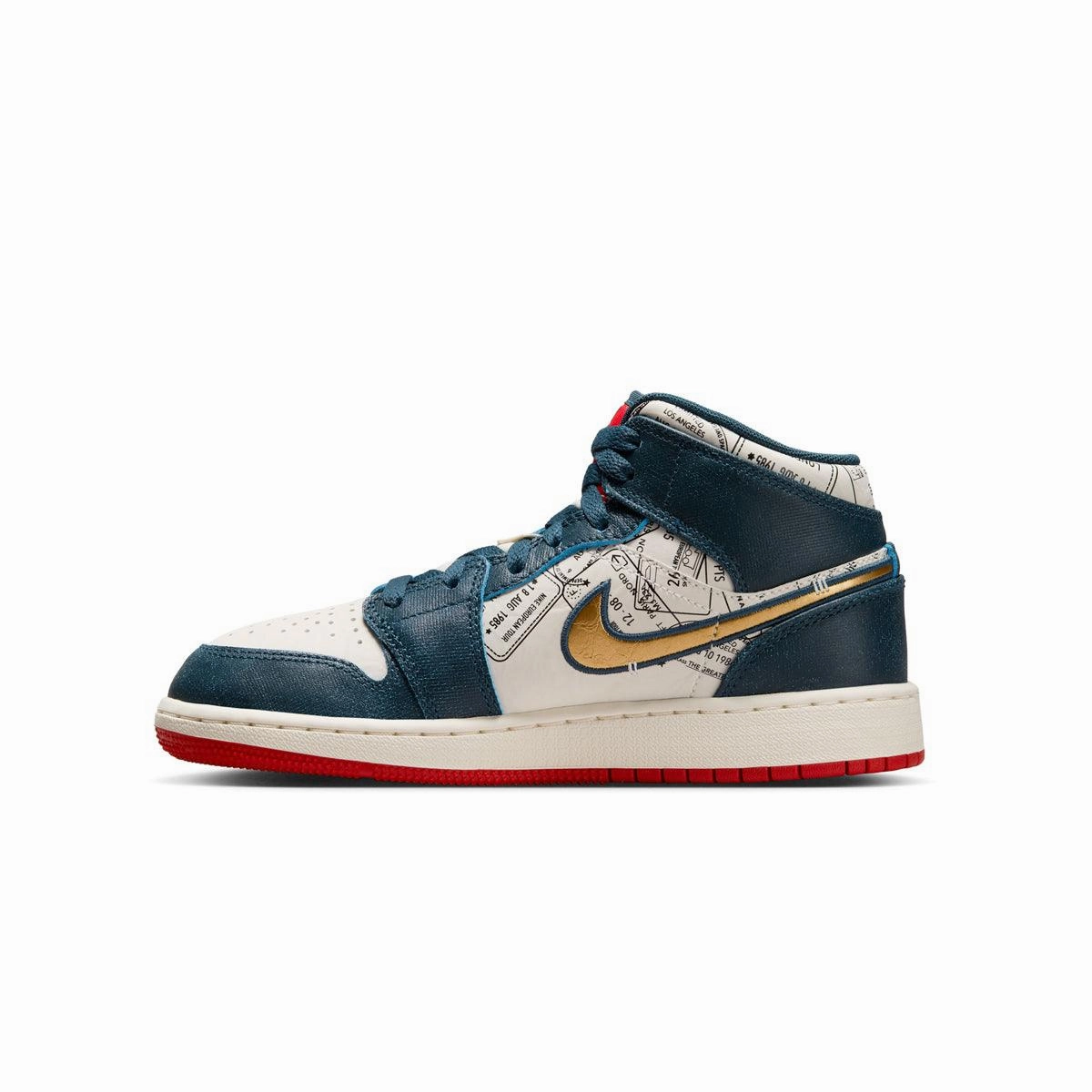 Kids Air Jordan 1 Mid SE 'Take Flight' Functional Piece
