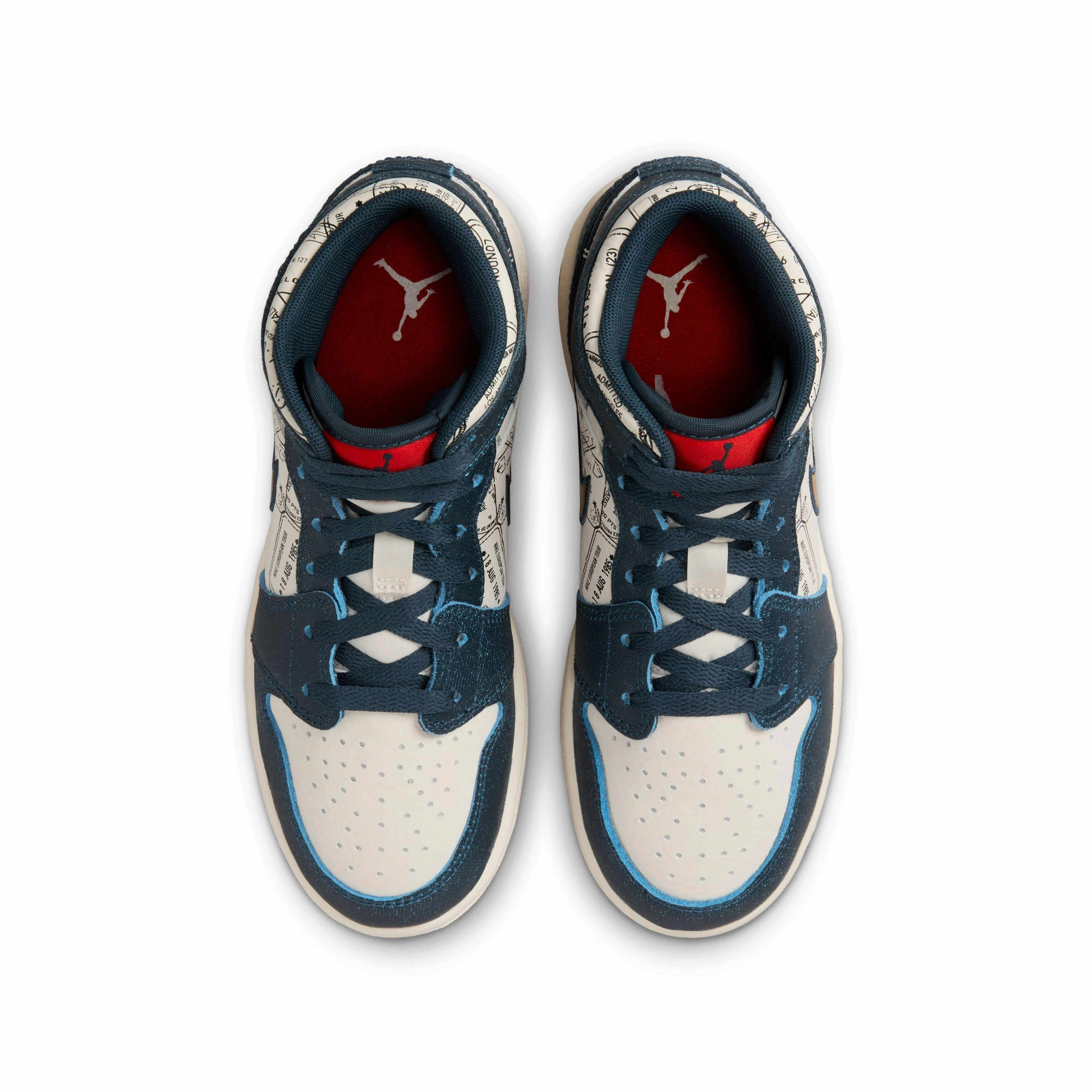 Kids Air Jordan 1 Mid SE 'Take Flight' brogues
