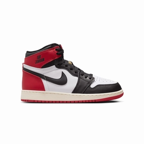 Kids Air Jordan 1 Retro High OG 'Black Toe Reimagined' Regular Fit texture - type