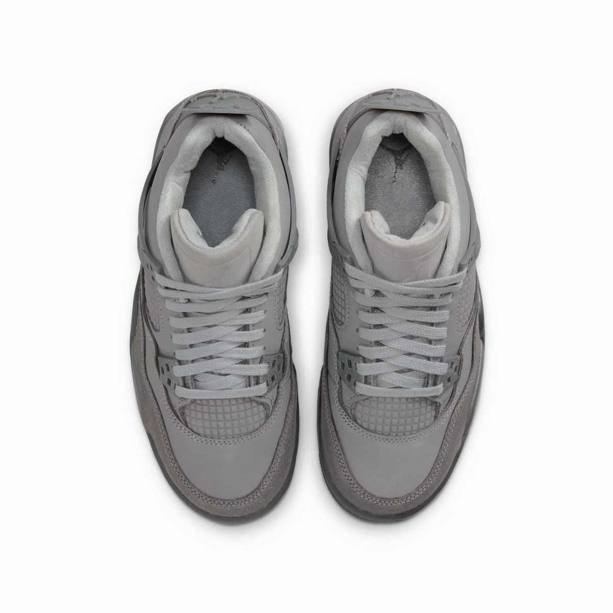 Kids Air Jordan 4 Retro SE 'Wet Cement' lace - type Anti Static Construction