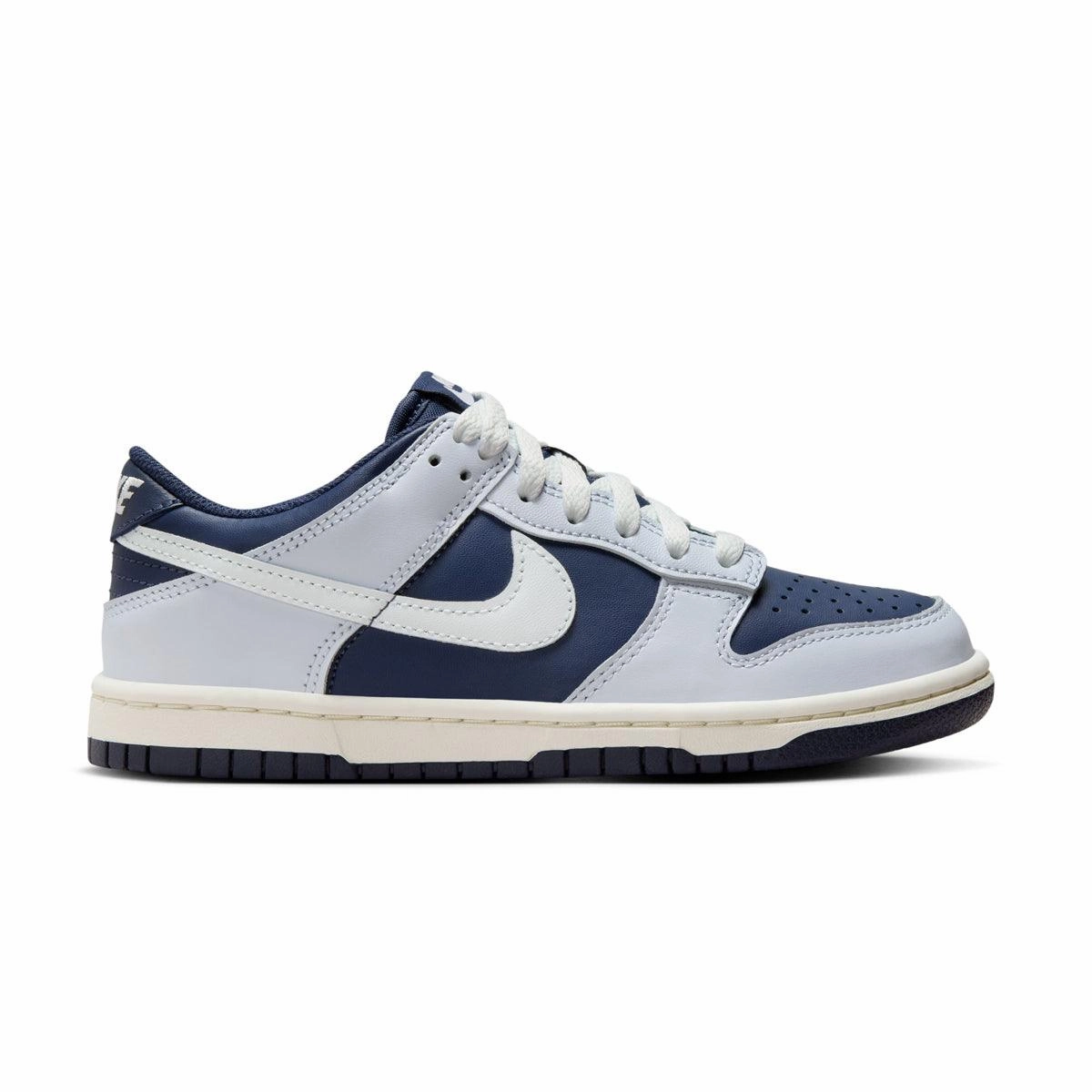 hook - and - loop Ultra Cushioned Heel Kids Dunk Low 'Football Grey'