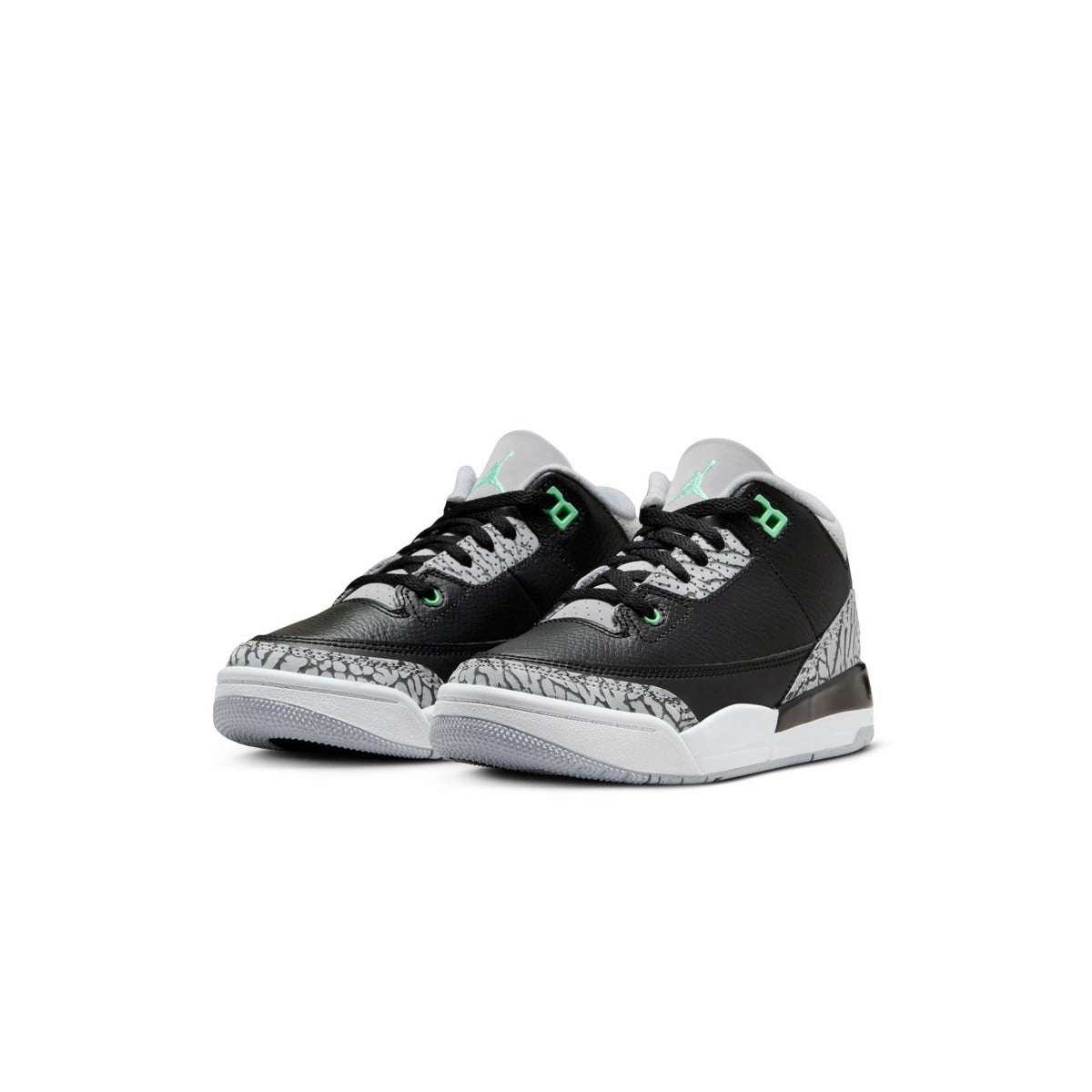 Kids Jordan 3 'Green Glow' Breathable Cushioned look