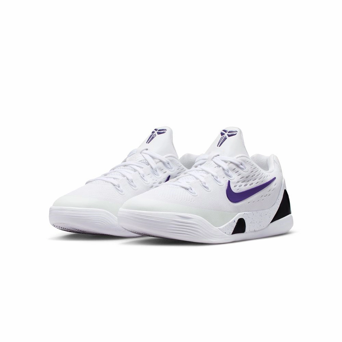 Supportive Lining Kids Kobe IX Low Em 'White Court Purple'