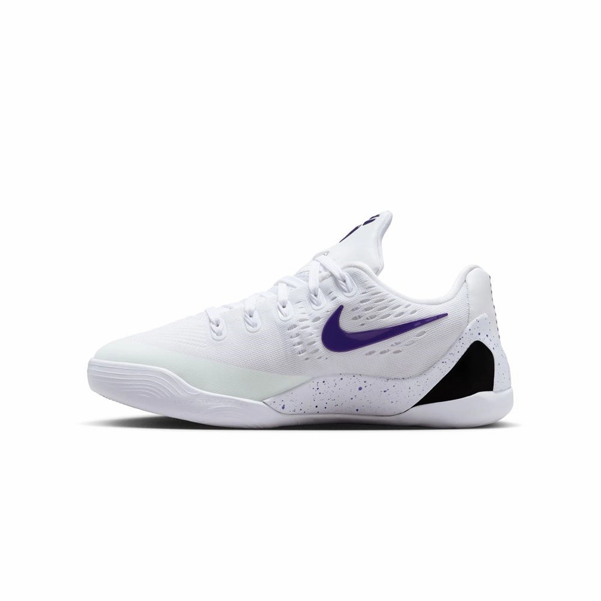 Kids Kobe IX Low Em 'White Court Purple' kind