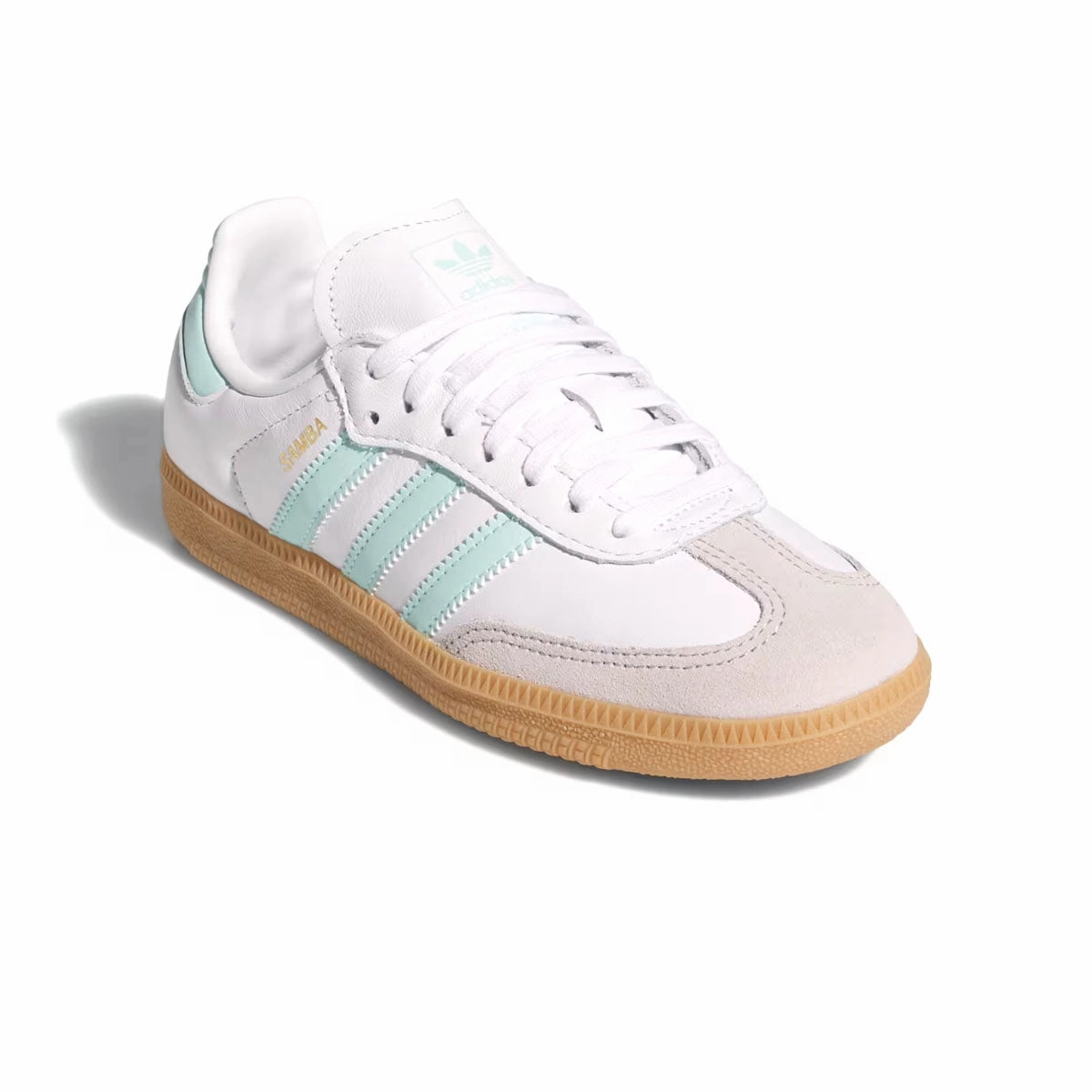 Kids Samba OG 'Cloud White Semi Flash Aqua' Easy - clean