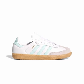 Kids Samba OG 'Cloud White Semi Flash Aqua' Personalized