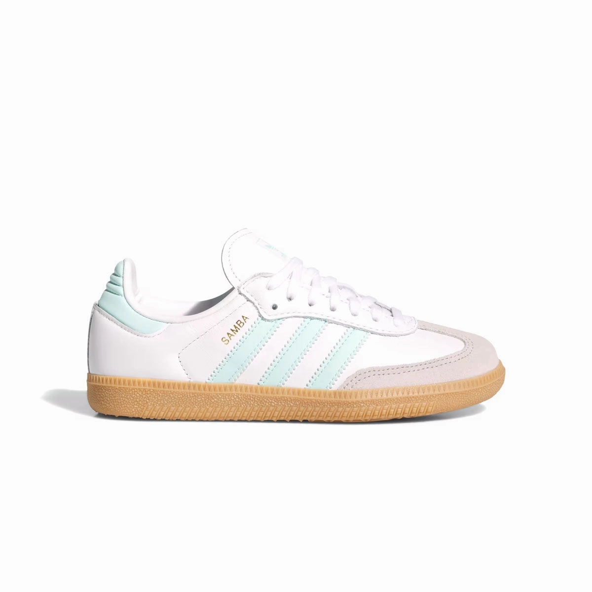 Kids Samba OG 'Cloud White Semi Flash Aqua' Personalized