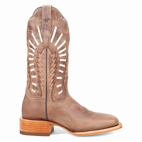 Dynamic Flex Construction Comfortable Design Lacey Embroidered Square Toe Cowboy Boots