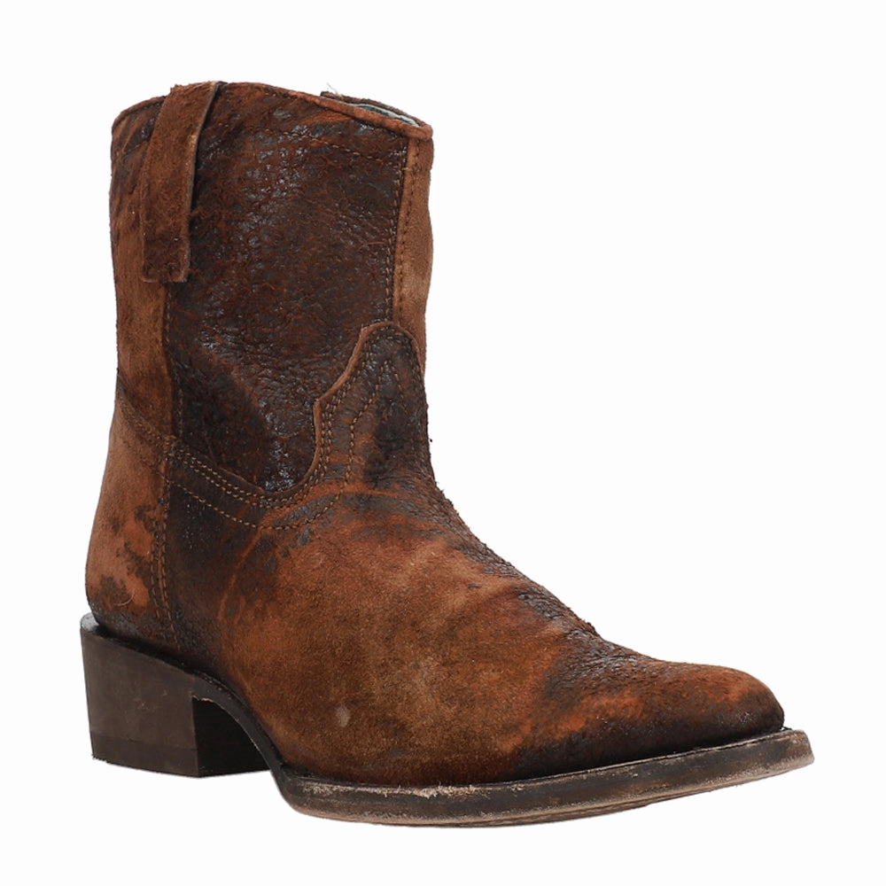 Mud Friendly Comfortable Straps Lamb Round Toe Pull On Cowboy Booties