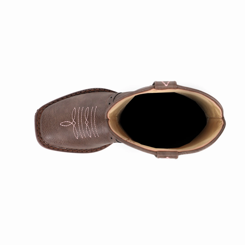 Fitness Enthusiast Lexi Rhinestone Square Toe Cowboy Boots (Little Kid-Big Kid)