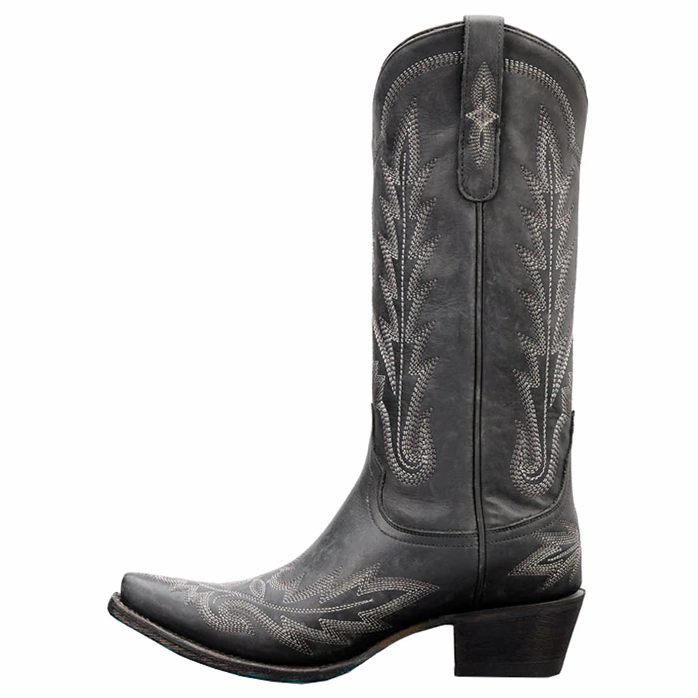 Lexington Embroidered Snip Toe Boot Protective Cushioning