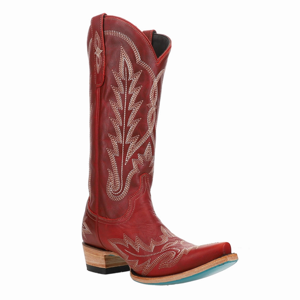 Slip Resistant Outsole Lexington Embroidered Snip Toe Boot